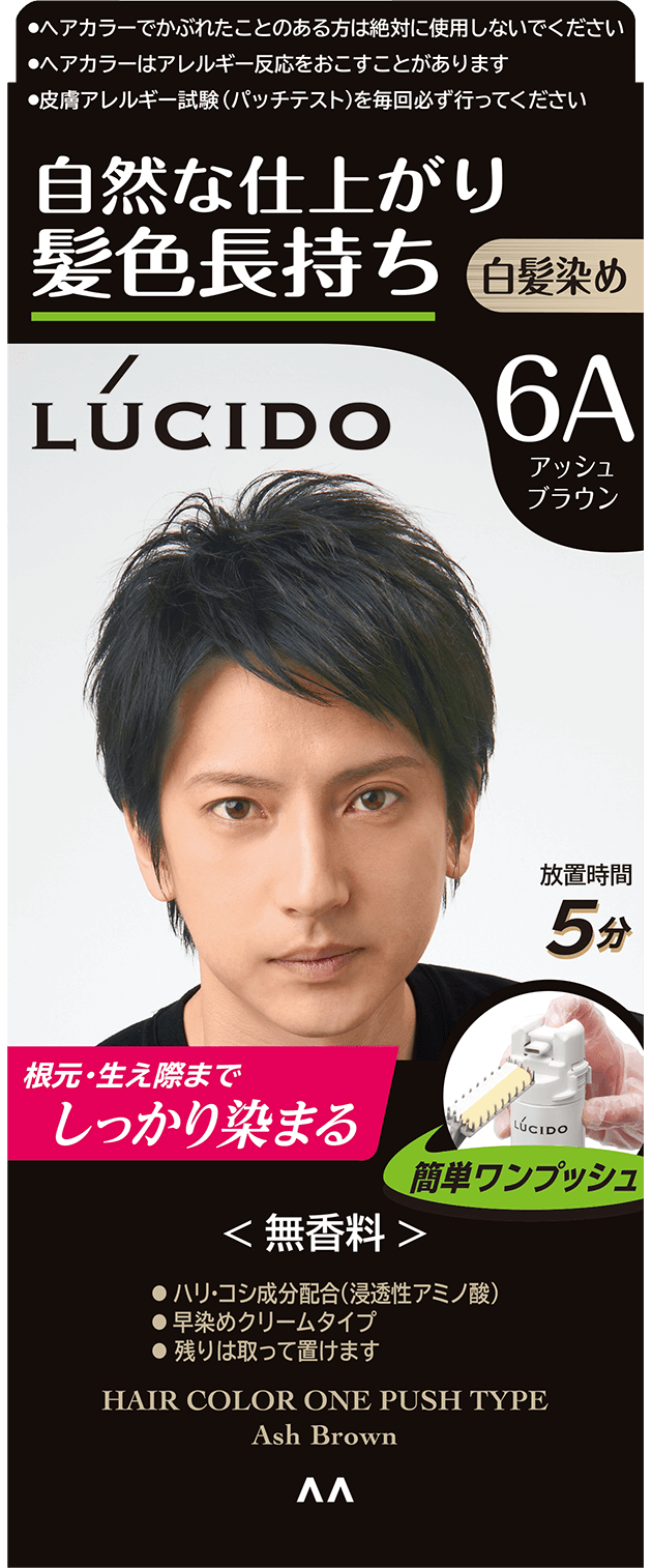 ワンプッシュケアカラー　アッシュブラウン　