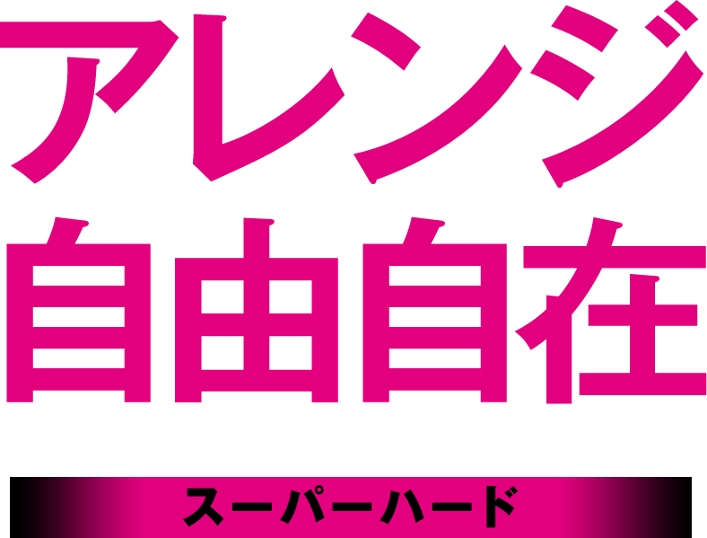 アレンジ自由自在　スーパーハード